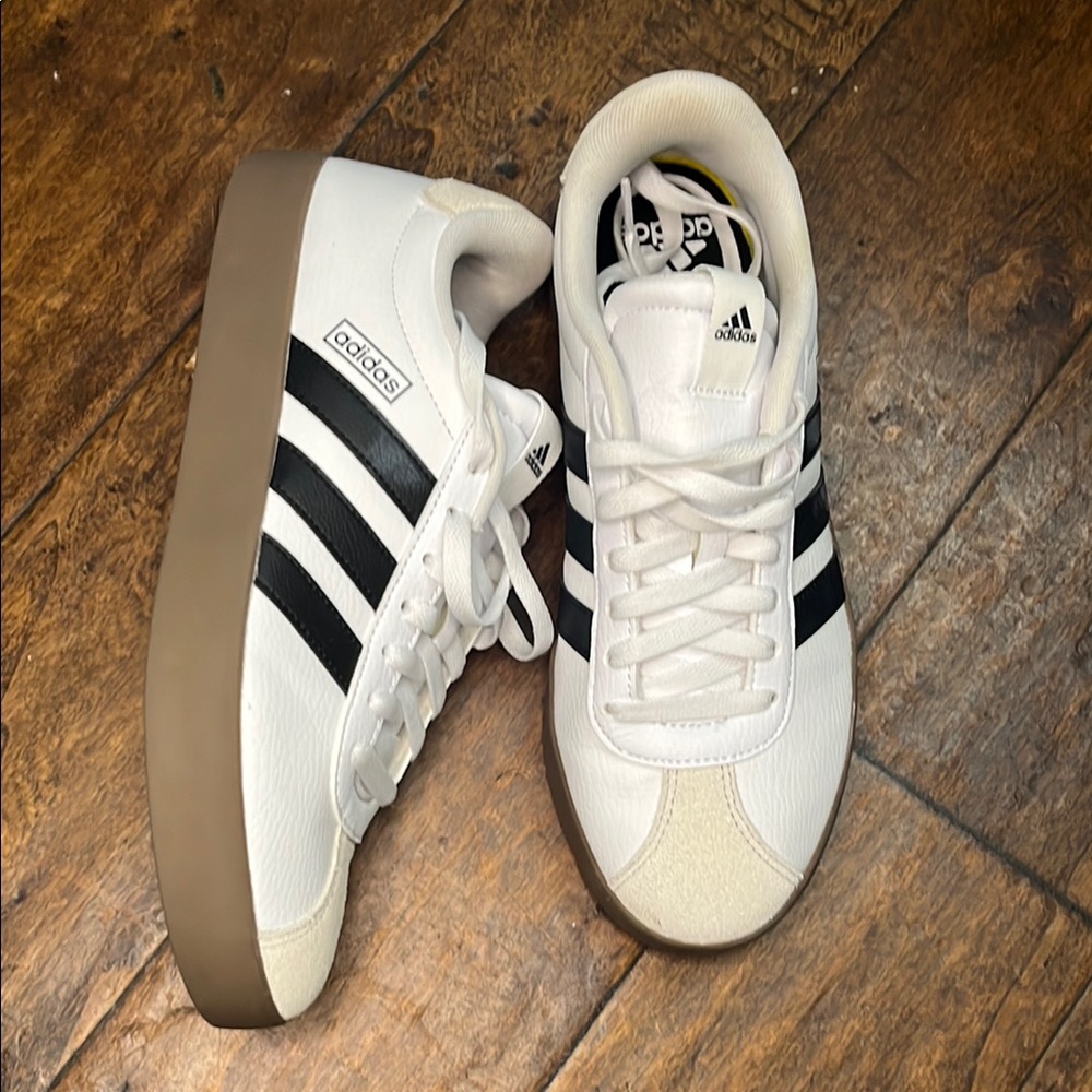 Adidas White and Black Sneakers